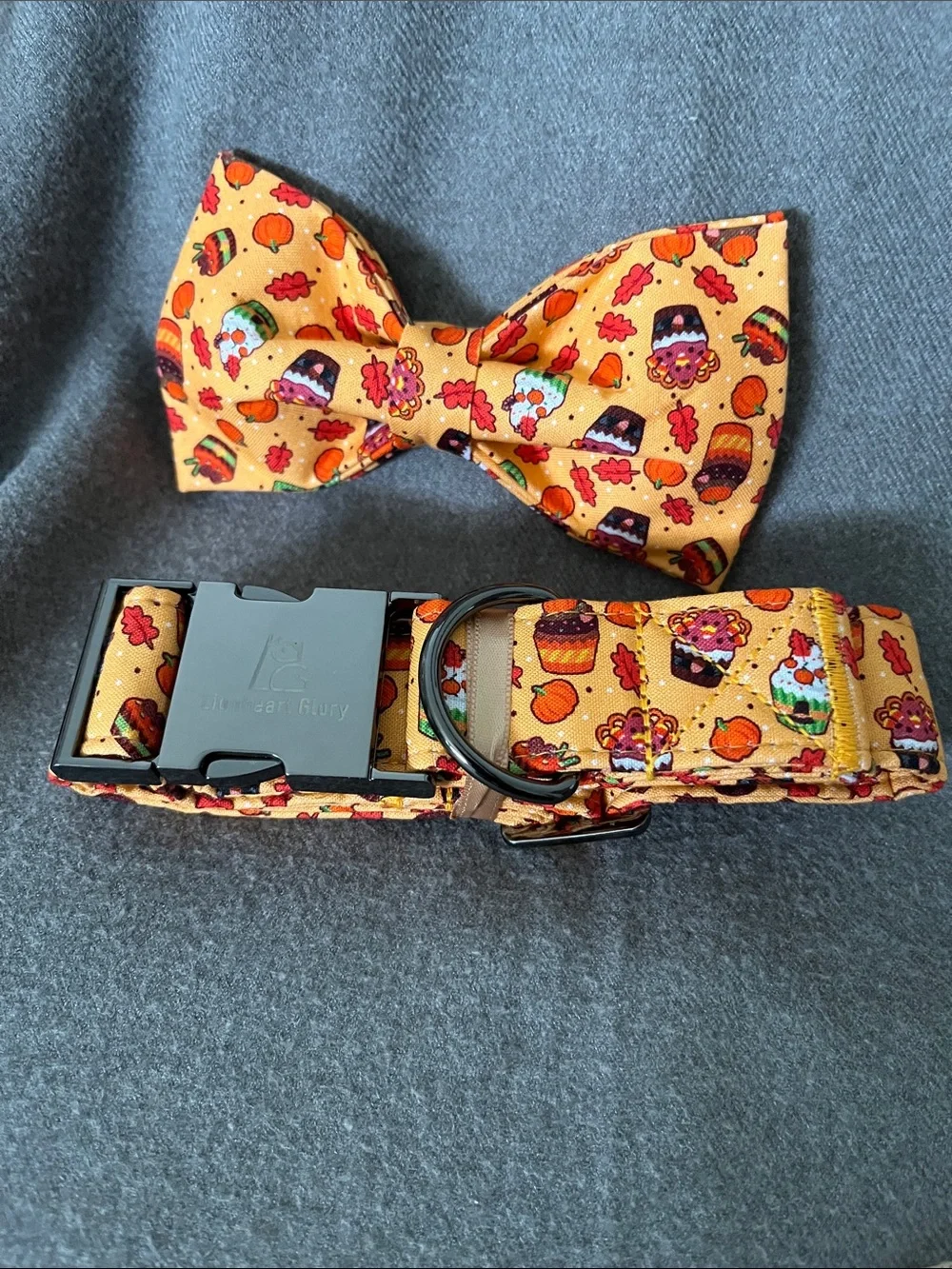 Dog Fall Bow/Collar Set-NIP